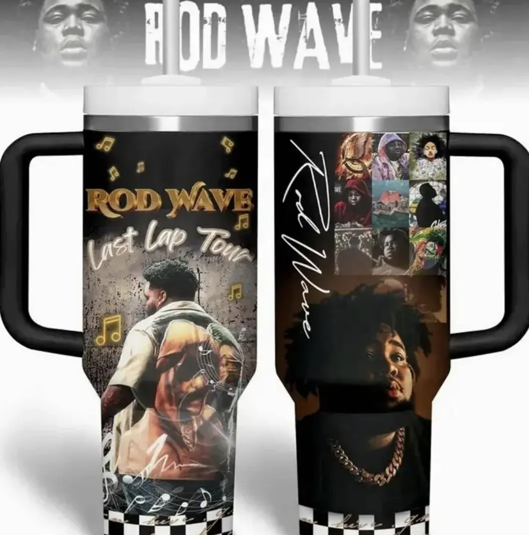 R0d Wave Music Custom Cup 40 oz Tumbler With Handle