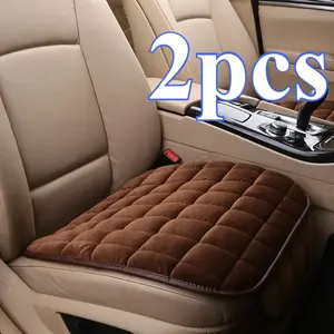 Car Seat Covers Set of 2, Soft Cushion, All-Season Use, Front Seat Anti-Slip Pad, Vehicle Seat Protector, Car Interior Accessories