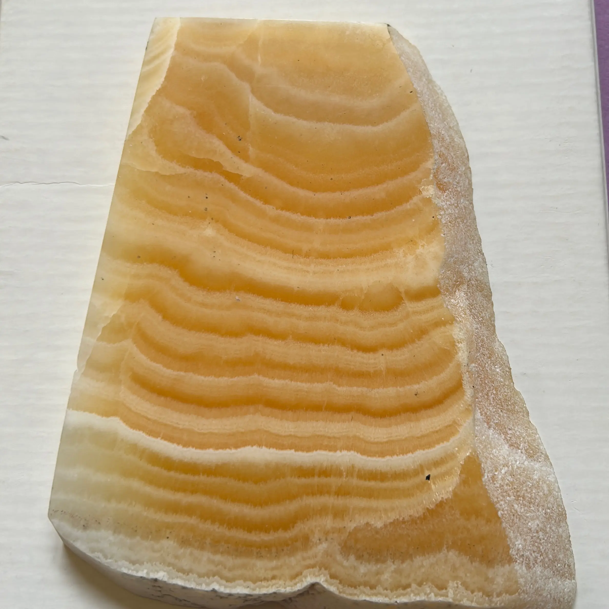 Orange Calcite slabs & Spheres