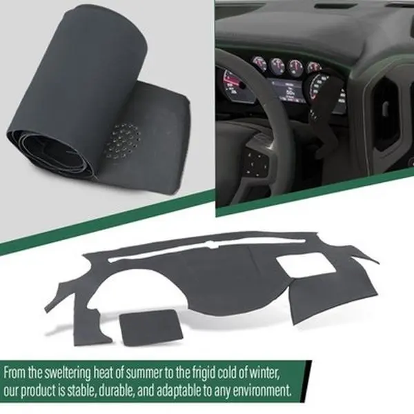 Soft TPE Dash Cover Fit For 11-14 Hyundai Sonata Dark Gray Dashboard Cover