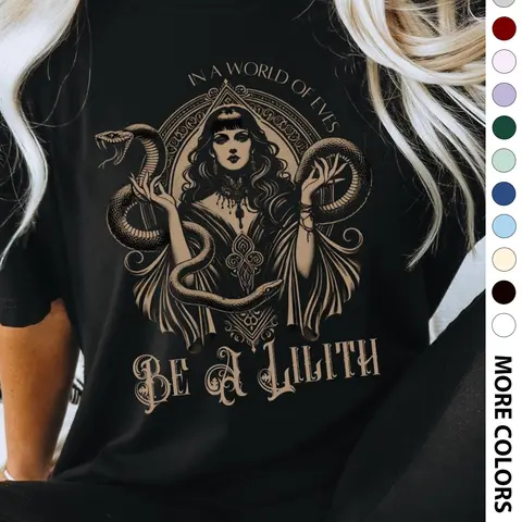 Women's Letter & Snake Print Round Neck Graphic Tee, Basic Casual Fitted Everyday Short Sleeve T-shirt for Daily Wear, Ladies Summer Tops, Elegance, Lightweight, Round Neckline Tee