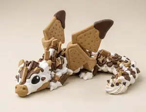 Articulated Sugar Dragon Stress Relief Toy – 3D Printed Cookie Dragon Fidget & Collectible
