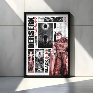 Berserk - Anime Manga Poster - Curated Panel Art
