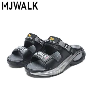 Everyday fashion thick-soled slides for home and indoor/outdoor wear—comfortable, non-slip, waterproof, street style, lightweight, highly elastic, and soft