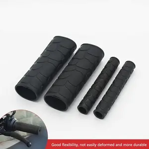 4 Piece Motorcycle Handlebar Grips, Rubber Anti-Slip Handlebar Covers, Brake and Clutch Lever Protectors, Durable Motorcycle Accessories