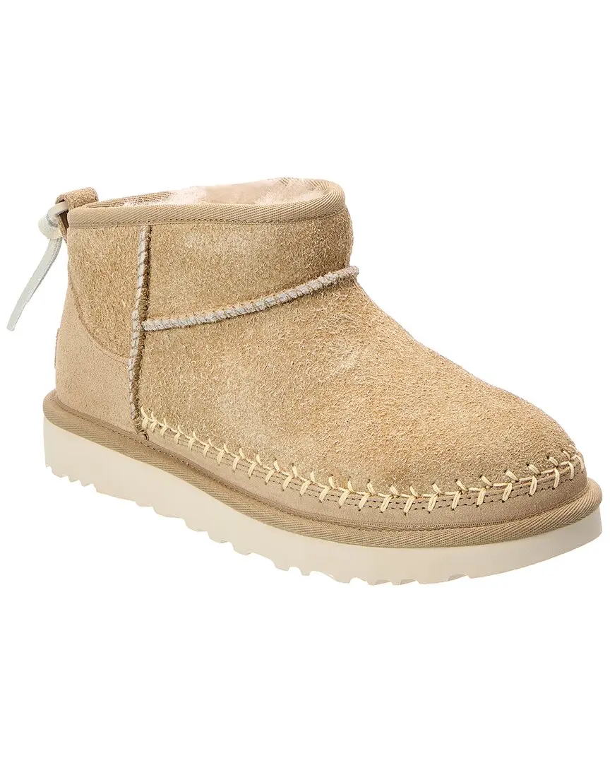 UGG W Classic Ultra Mini Biarritz Suede Bootie UGG W Classic Ultra Mini Biarritz Suede Bootie