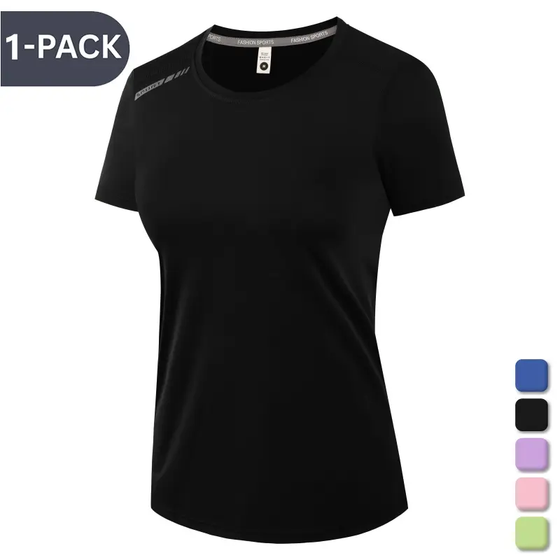 Women’s summer quick-dry sports T-shirt, high-stretch short-sleeve quick-dry top for yoga, fitness, and everyday wear; versatile athletic shirt made from a smooth, non-abrasive quick-dry fabric with reflective shoulder details; suitable for running, yoga, Women’s summer quick-dry sports T-shirt, high-stretch short-sleeve quick-dry top for yoga, fitness, and everyday wear; versatile athletic shirt made from a smooth, non-abrasive quick-dry fabric with reflective shoulder details; suitable for running, yoga,