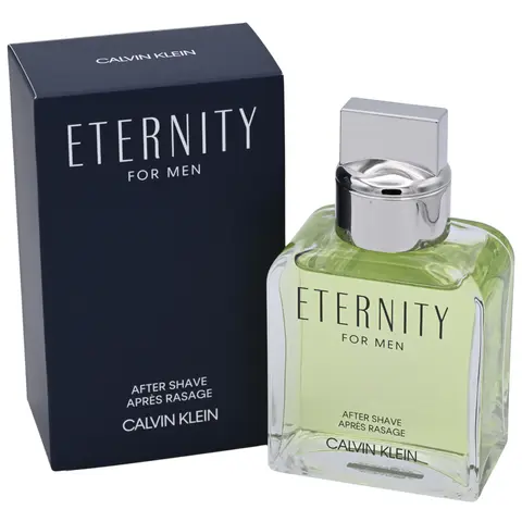 Calvin Klein Eternity Alcohol-Free Clean Men's Aftershave Spray (100ml) - Timelessly Masculine Fragrance with Crisp Lemon, Mandarin, Herbal Sage Heart, Basil Lift, Jasmine, Soft Woods, Amber Musk, Daily Grooming, Mens Gifts