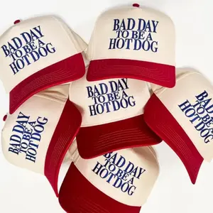 Bad Day To Be a Hot Dog Trucker Hats Women, Casual Sportive Adjustable Baseball Cap, Street Style Dad Hat, Summer Sun Protection Cap for Men & Women, Outdoor Sun Hat Ball Caps Air Force, Adjustable Snapback, Back To School Gift Hat