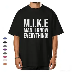 Funny Mike Man I Know Everything Lazy Christmas Mike Name T-Shirt