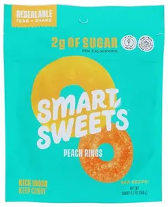 SMART SWEETS Peach Rings, 5.3 OZ