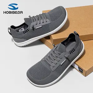 HOBIBEAR wide-headed shoes spring and autumn men's shoes outdoor casual sports shoes breathable fabric upper lightweight soft-soled walking shoes