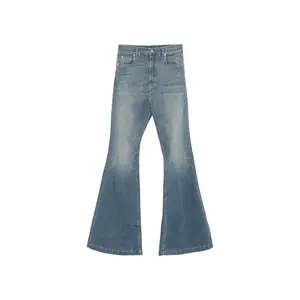 Rick Owens DRKSHDW Denim Bolan Bootcut Pants Washed Indigo - Lightly Worn