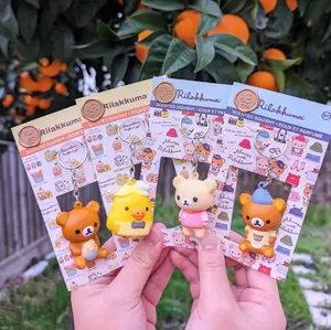 Rilak and Korilak Keychain, Kuma, Scented Squishy Keychain