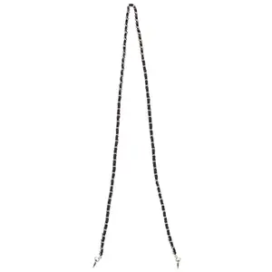 Chain Purse Strap or Belt - Silver and Black