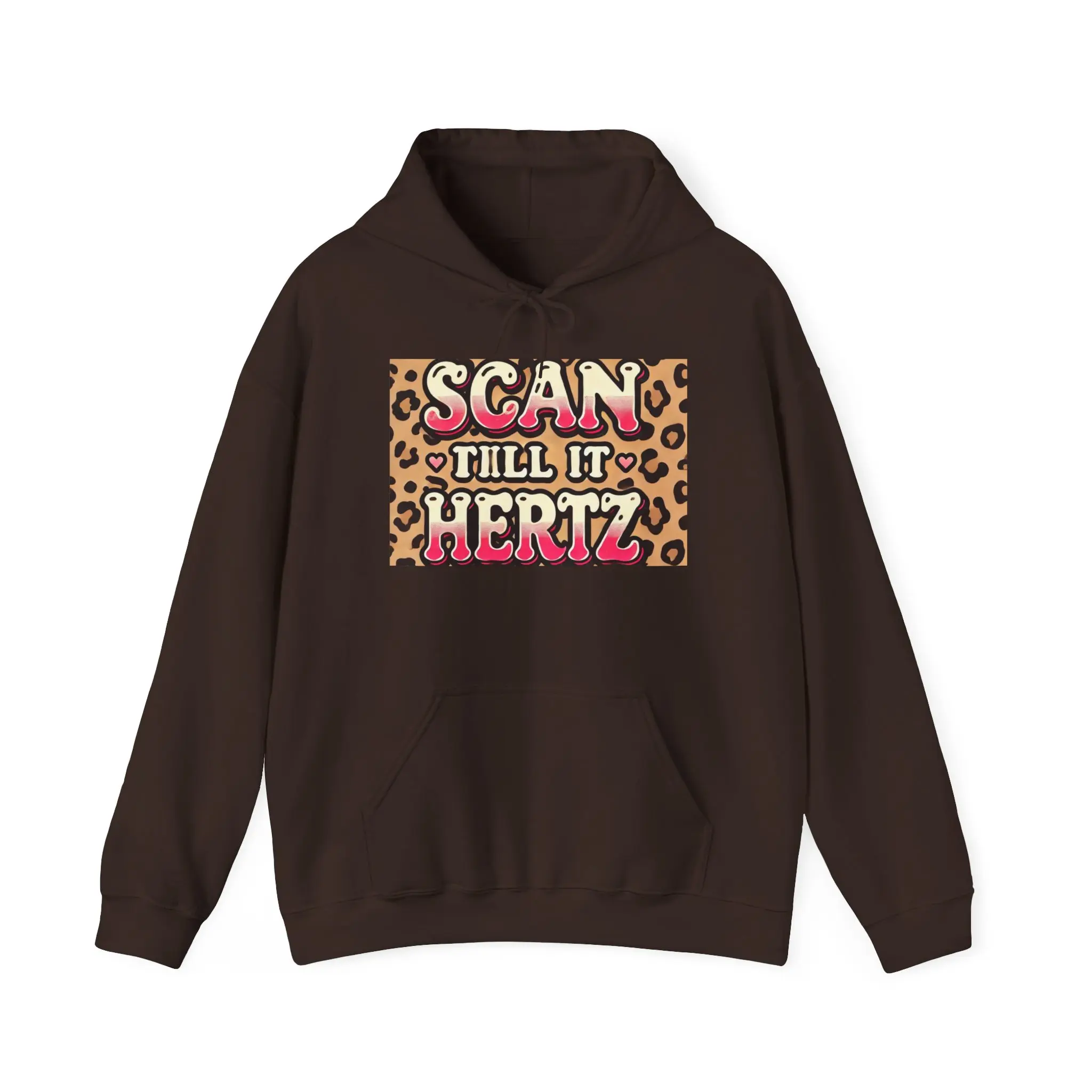 Ultrasound Tech Leopard Print Hoodie, Medical Apparel, Radiology Gift, Healthcare Worker Hooded Sweatshirt, Hospital Scrubs Outerwear