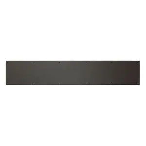 212 MAIN Aluminum Kick Plate, 6 in. x 34 in., Oil Rubbed Bronze Powder Coated, Screw Mount (Includes Screws) & Adhesive