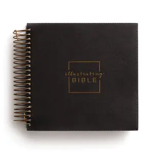 NIV, Spiral-bound Illustrating Bible, Leathersoft Spiral, Dark Gray: Draw, Write, and Reflect Your Way Through Scripture
