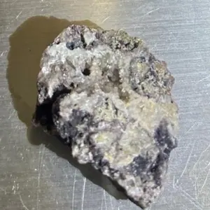 Natural Mineralized Quartz Cluster with Crystal Pockets  Arizona +dark manganese