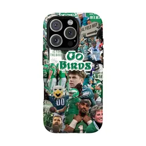 Philadelphia Go Birds Football Phone Case Drop-resistant Scratch-resistant Phone Case, Unique And Personalized Suitable for iPhone 17/16/15/14/13/12/11 Pro Max/Plus and  Samsung Galaxy S23FE/22/23/24/25