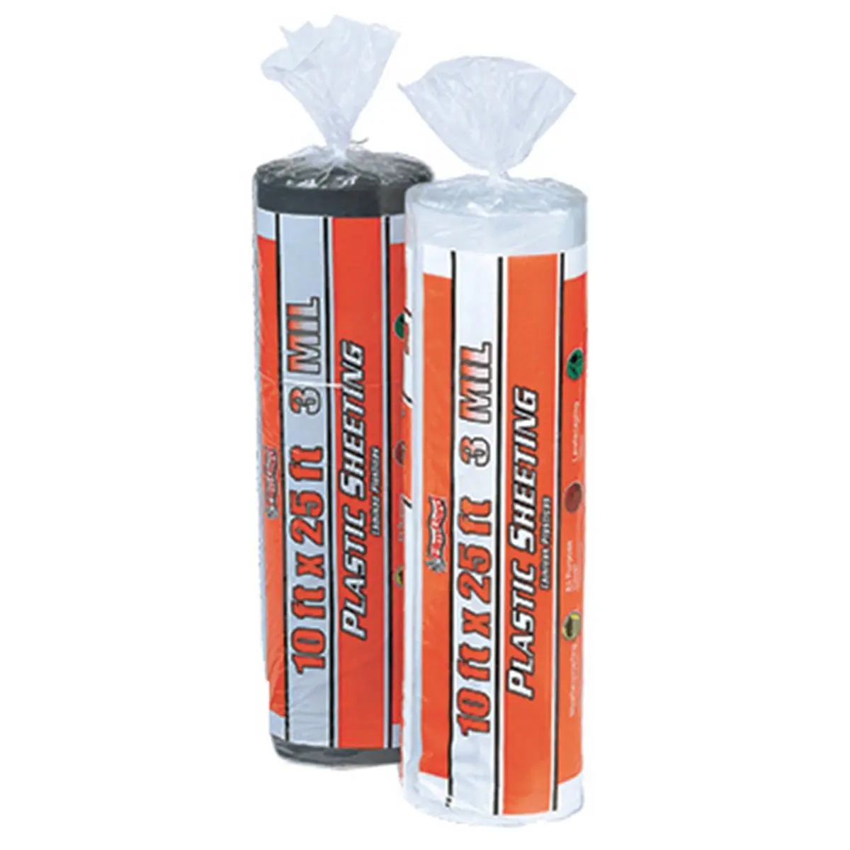 Berry Plastics 626132 Black 3 Mil Polyethylene Sheeting - Consumer Roll, 10x20 ft, 10x25 ft, 3.25x3.25x16.37 in, 3 lbs, Tools & Hardware Tool Organizers Accessory, 10 X 20 Ft