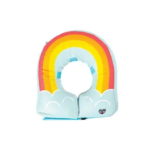 Rainbow Inflatable Dog Recovery Collar