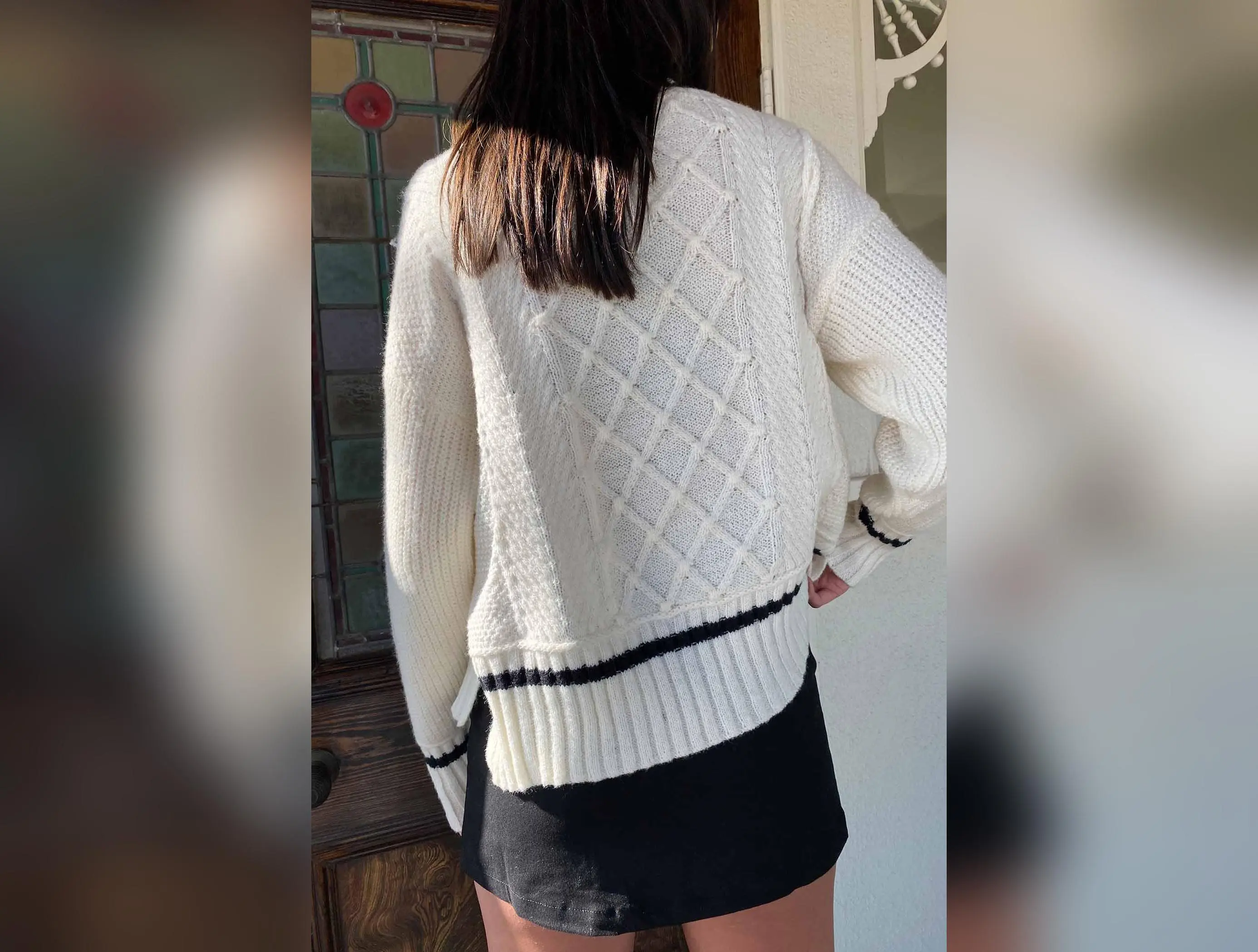 Oversized Cable Knit Sweater