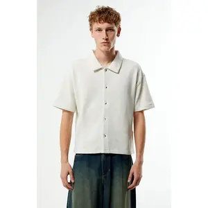 Pacsun Men's Leone Solid Textured Camp Shirt