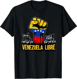Free Venezuela Flag of Venezuela Venezuelan Casual Short Sleeve Cotton T-shirt