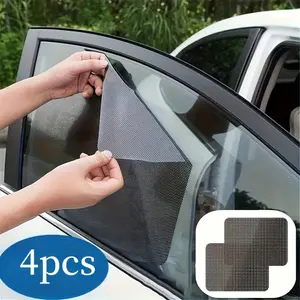 8pcs Car Sunshade Set, Mesh Car Stickers, Static Cling Side Window Shades, Car Sun Protection Film, UV Blocking & Heat Insulation