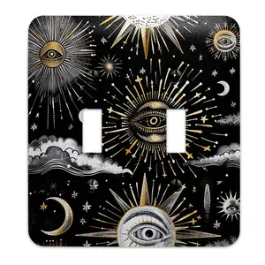 Celestial Eyes Decorative Light Switchplate Cover, Other Sizes Available, Home Decor, Lighting #5184