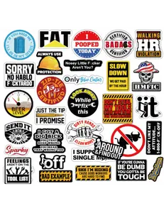 Hard Hat Stickers Construction Jobsite 25-150 pcs Funny Waterproof Vinyl for Helmet Tool Box Electrician Cars Blue Collar Accessories Bumper Sticker Window Decal