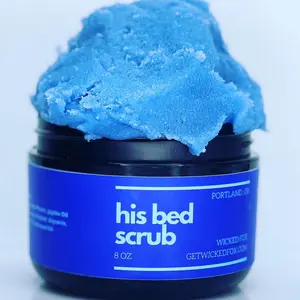 His Bed Body Scrub For Shower Masculine Scented Sugar Scrub