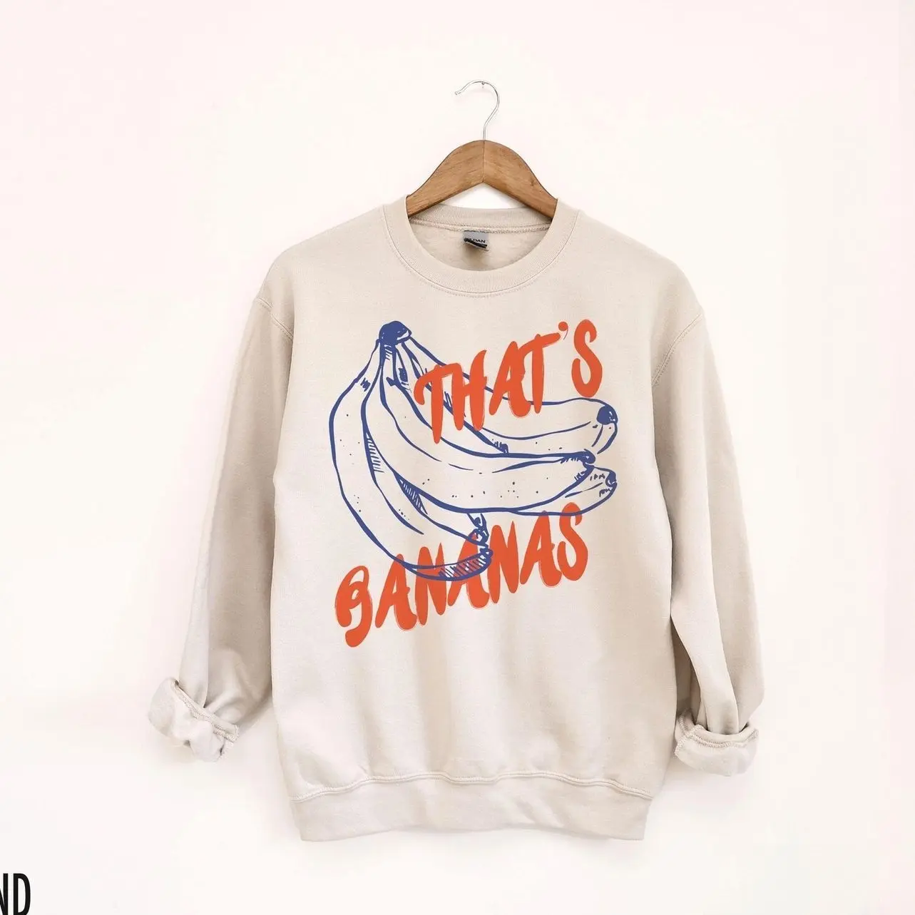Banana Sweatshirt, Bananas Crewneck, Food Sweatshirt, Fruit Sweatshirt, Funny Food Shirt, Retro Sweatshirt, Vintage Aesthetic, Food Pun 050
