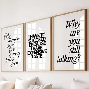 Sarcastic Office Decor Set of 3 Prints Funny Workplace Posters Sassy Office Wall Art Inspirational Quote for Women Home Office Printable Art