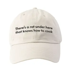There's A Rat Under Here That Knows How to Cook Embroidered Hat, Adjustable Relaxed Fit Hat, Funny Theme Park Hat, Fall Hat, Viral Trucker Hat