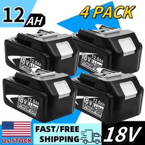 Makita Replacement Battery 12.0Ah 18V Compatible with BL1860B BL1850B BL1840B BL1830B BL1815B 18Volt Batteries Lithium High Capacity