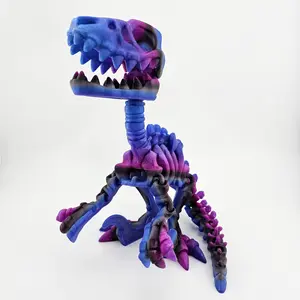 Prospect 3D - The Bone Yard - Jumbo Blue's 9 Inches Tall Dinosaur Skeleton with Detailed Bone Structure and Playful Grin for Dino Enthusiasts