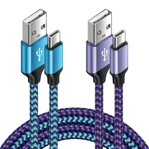 [6FT,2 Pack] Android Fast   C Port Charger Cord USB A to Type C Cell Phone Long Wires for  Galaxy S24 FE Ultra/S22/S23 /S21/S20/S25+/S25 Ultra/S25, Pixel 9a/8a/7, 16 15