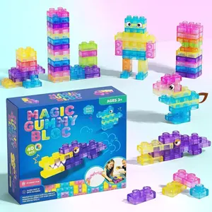 Squishy Jelly Building Blocks Soft and Stress-Relieving Children's Building Block Toys
