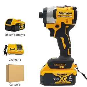1/4'' Cordless Electric Screwdriver, 205N.M Brushless Motor, 3 Speed Adjustable, LED Light, Forward and Reverse Switch, Daily Repair Tool, DIY Tool