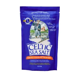 Celtic Sea Salt Kosher – Unrefined Sea Salt, Chef, Sustainably Harvested, GMP Certified – Cooking, Baking, Meat Seasoning, Pasta Water – 1 lb Resealable Bag