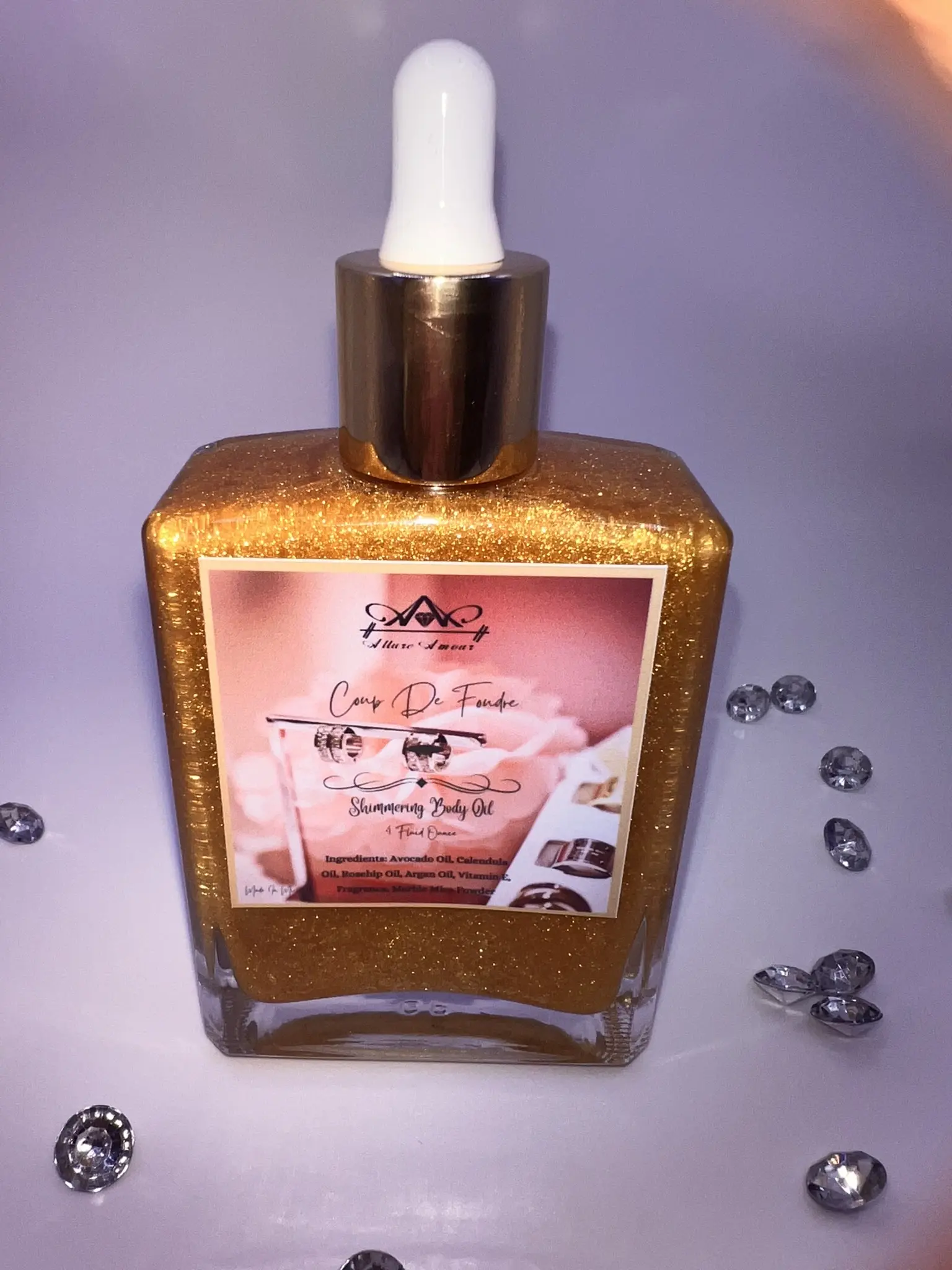 Ethereal Glow: Coup de Foudre Shimmering Body Oil