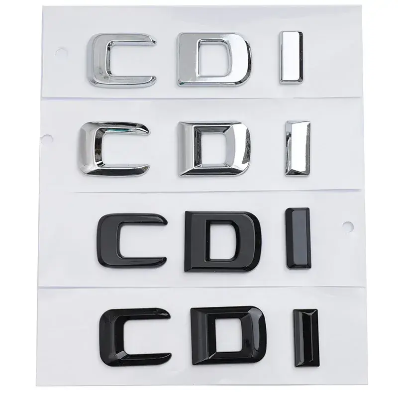 2026 New 3D ABS Black Chrome Letters For Car Trunk Mercedes Benz A B C E GLK CLS ML 320 220 250 280 CDI Logo Emblem Sticker Accessories For your Cars