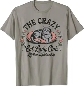 The Crazy Cat Lady Club Funny Cat Lover T-Shirt
