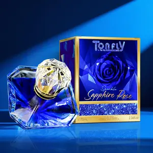 Tonfly Blue Rose Diamond Series Perfume for Women, Floral Scented Spray Fragrance, Luxurious Scent, 70ML, Ladies' Luxury Aroma