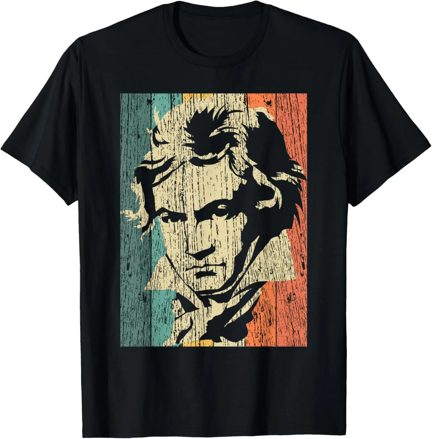 Beethoven Vintage Tee Music Composer Gift Summer Casual Shortsleeve Cotton T-Shirt