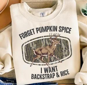 Camo Deer Hunting Sweatshirt T-Shirt, Backstrap and Rice Hoodie, Hunting Season Shirt, Fall Camo Shirt, Cozy Camo Shirt, Hunter Gifts Tee For Her Him