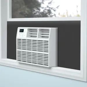 Window  Conditioner Side Panels, Full Surround Insulated  Cover for Indoor Window AC Unit, Window AC Seal Kit for Summer and Winter, Black