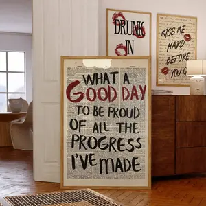 Retro Typography Poster, 70s Wall Print, Motivational Quote Poster, Dorm Room Wall Decor, Psychedelic Art, Retro Print Kitchen Box